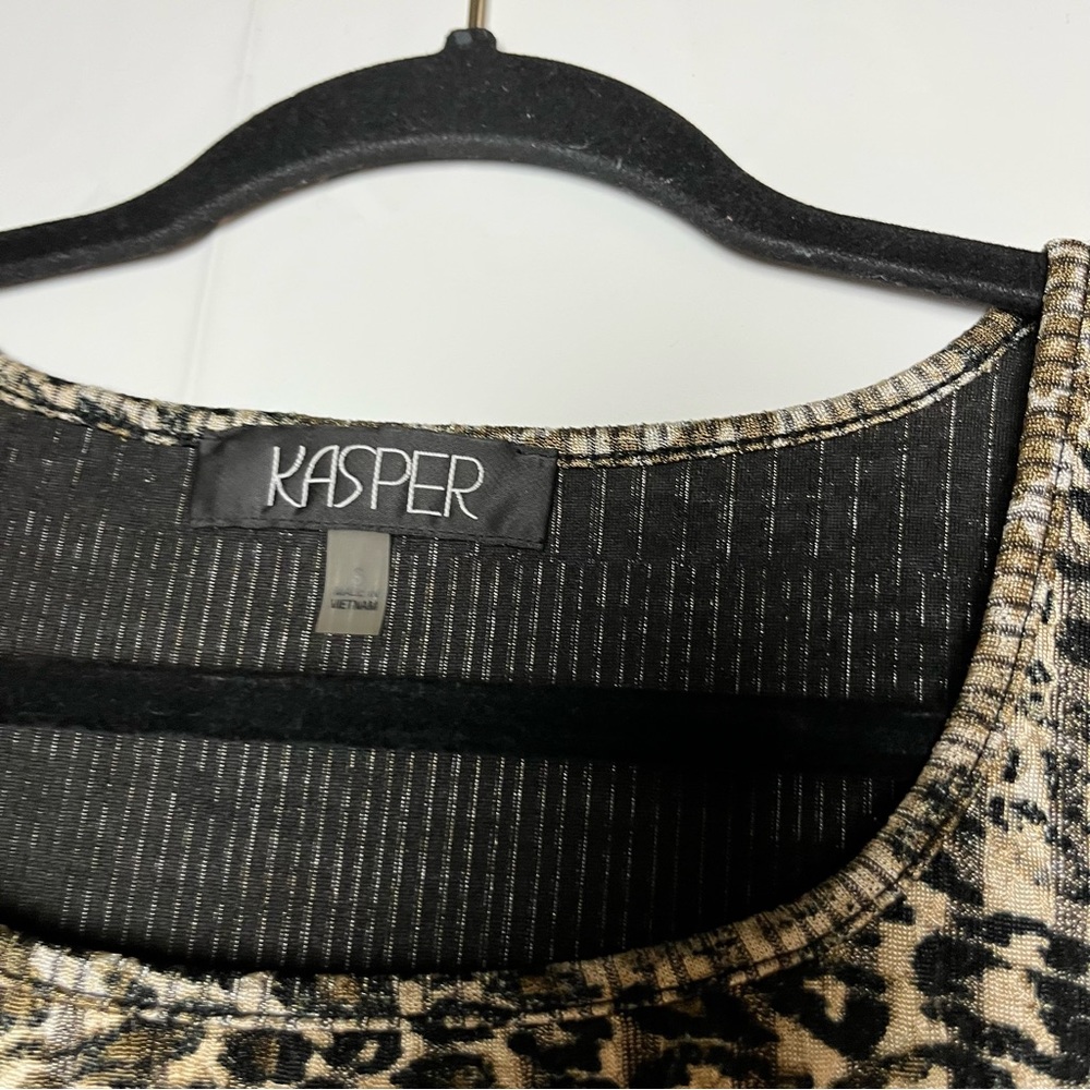 5/$30 Jasper women sleeveless stretch animal print blouse size small - Picture 8 of 15